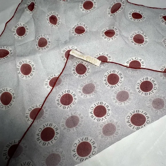 BLVGARY RED AND BLUE Silk Scarf - Picture 14 of 16